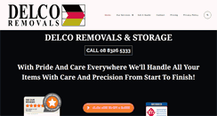 Desktop Screenshot of delcoremovals.com.au